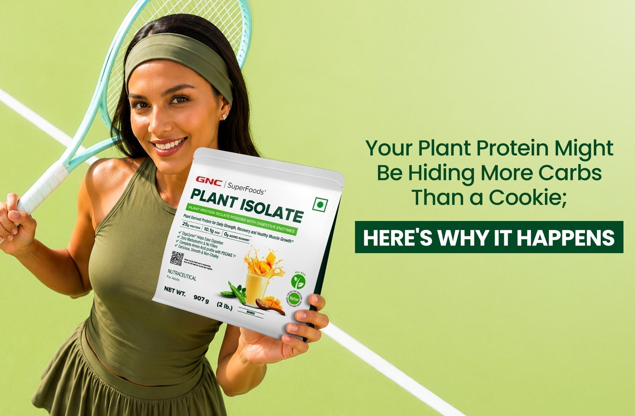 Your Plant Protein Might Be Hiding More Carbs Than a Cookie; Here's Why It Happens