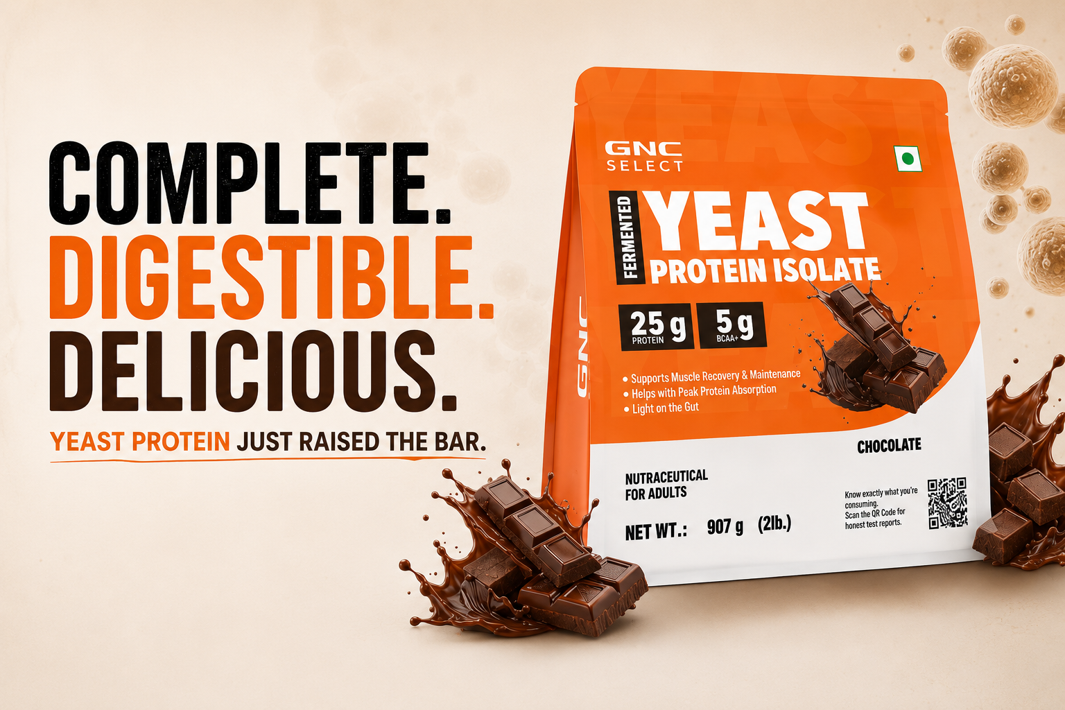 Complete. Digestible. Delicious. Yeast Protein Just Raised the Bar.