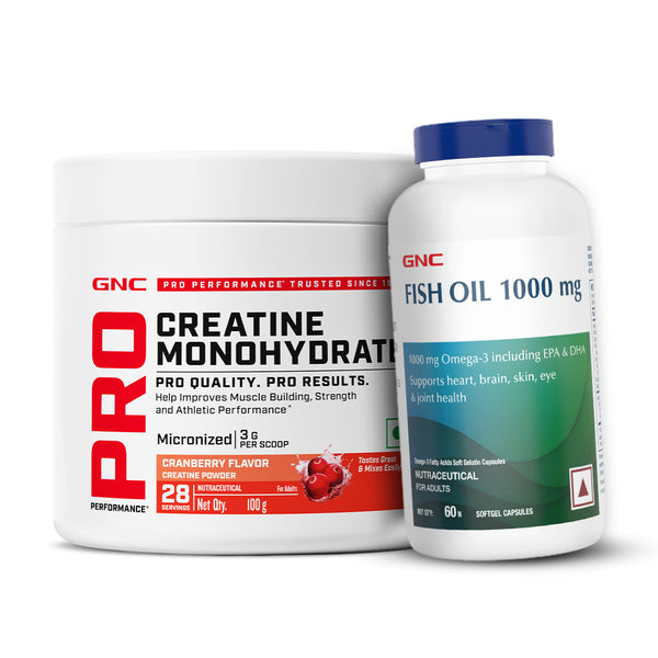 GNC Pro Performance Creatine Monohydrate with Fish Oil 1000mg