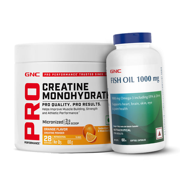 GNC Pro Performance Creatine Monohydrate with Fish Oil 1000mg