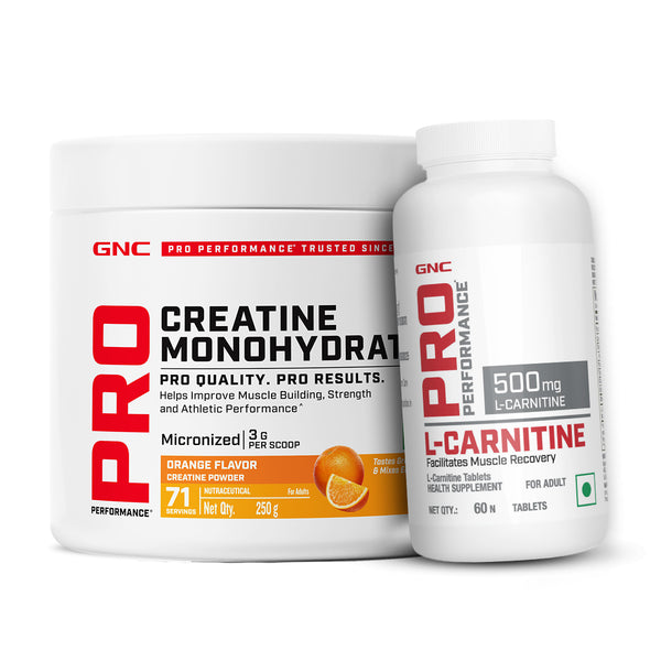 GNC Pro Performance Creatine Monohydrate with L-Carnitine Tablets 500mg