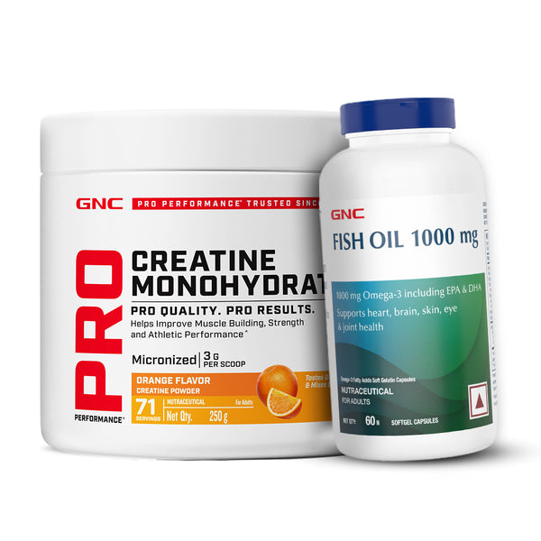 GNC Pro Performance Creatine Monohydrate with Fish Oil 1000mg