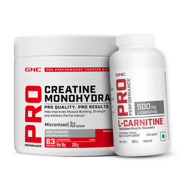 GNC Pro Performance Creatine Monohydrate with L-Carnitine Tablets 500mg