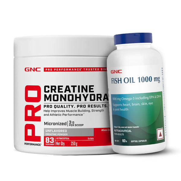 GNC Pro Performance Creatine Monohydrate with Fish Oil 1000mg