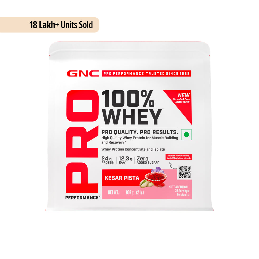 PP 100% WHEY KESAR PISTA POUCH NEW IMPROVED 907GM