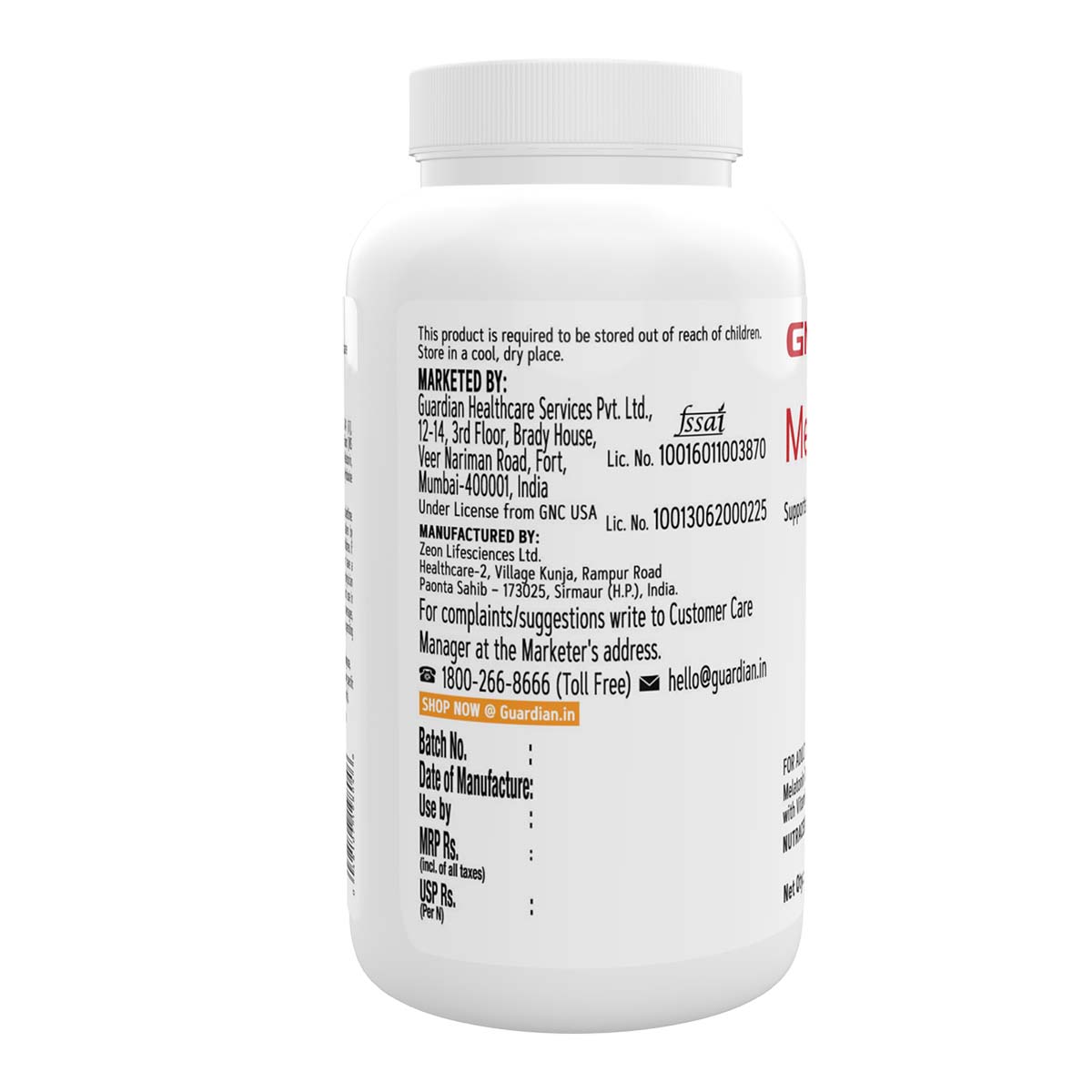 GNC Melatonin With Vitamin B6 - Tablets Promotes Restful Sleep & Relaxation