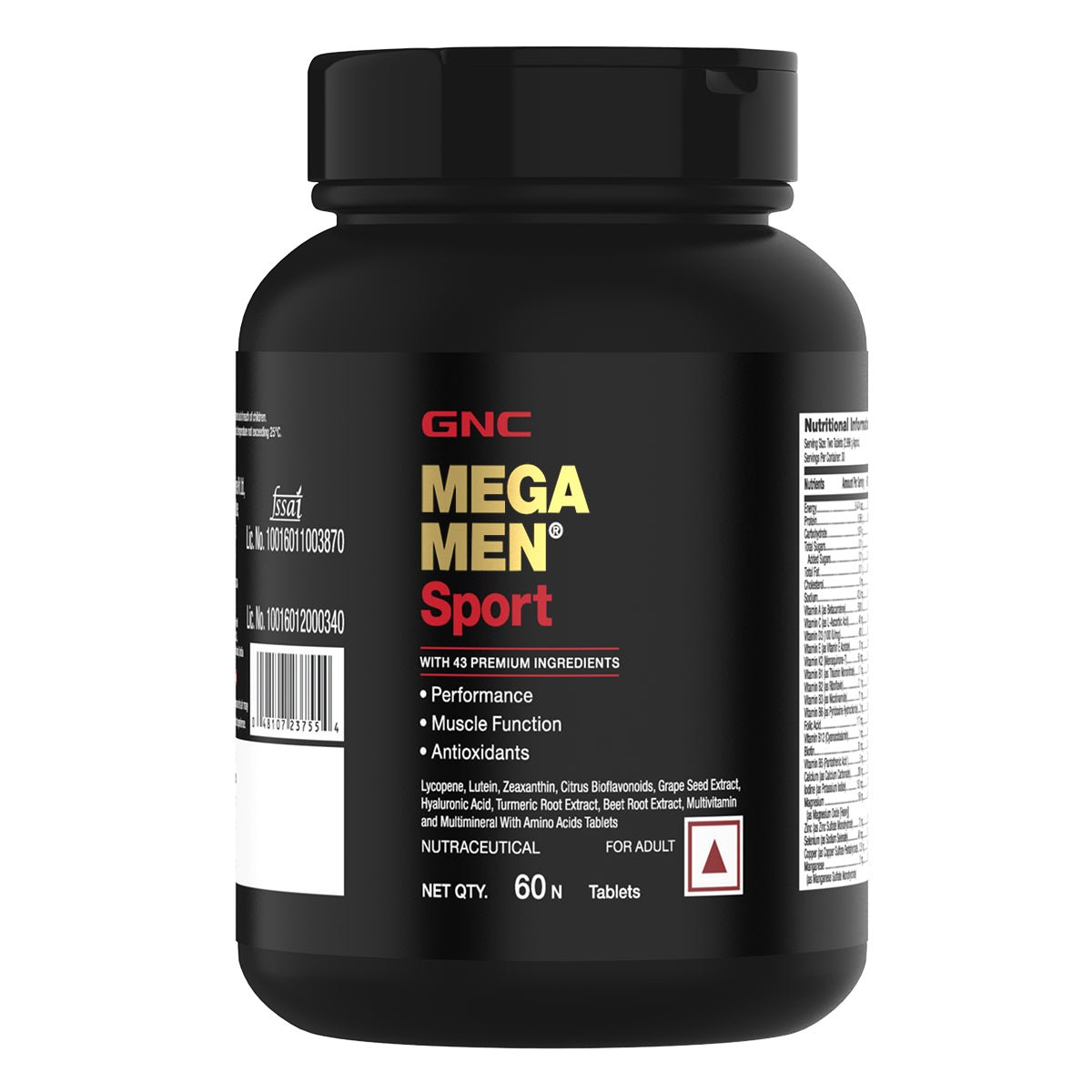 GNC Mega Men Sport Multivitamin - Supports Muscle Performance & Recovery | Made For Fitness Lifestyle