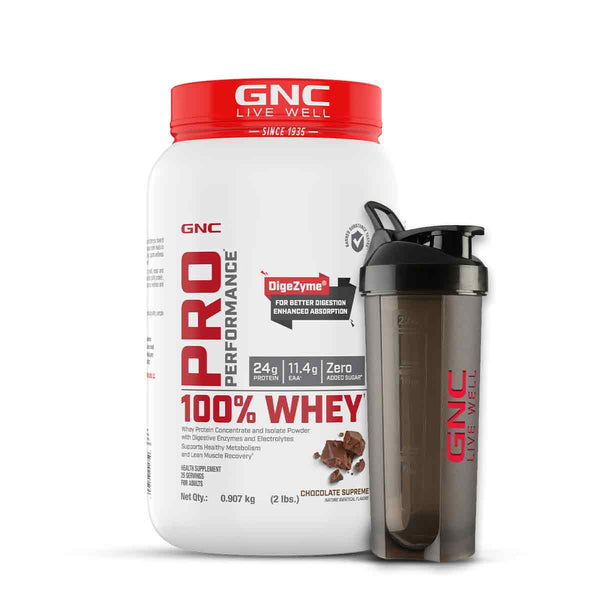 GNC Pro Performance 100% Whey Protein -2 lbs with Shaker