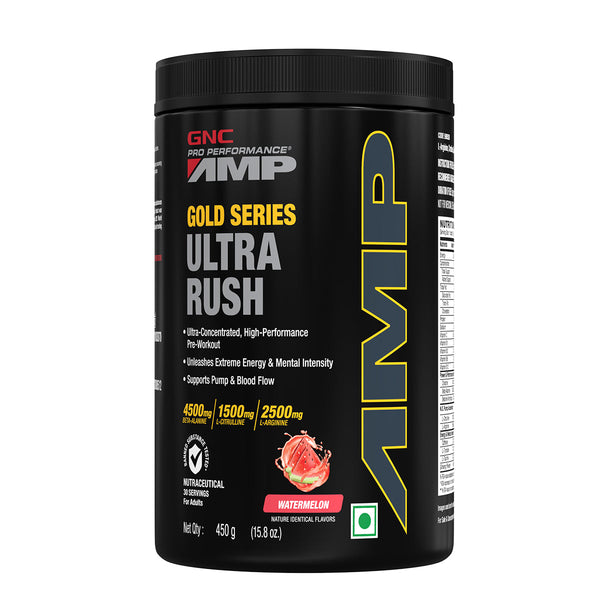 GNC AMP Gold Series Ultra Rush - Clearance Sale| Expiry - 2025-07-31