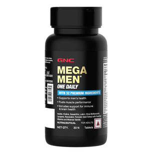 GNC Mega Men One Daily Multivitamin - Improves Energy, Immunity & Overall Health