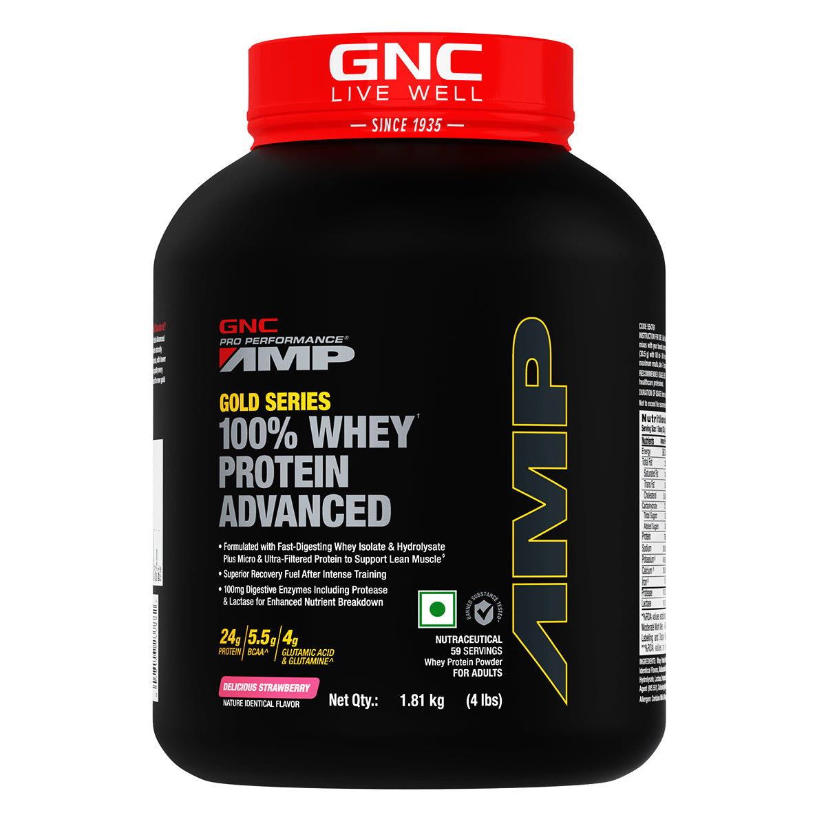 GNC AMP Gold Series 100% Whey Protein Advanced 907.18 g
