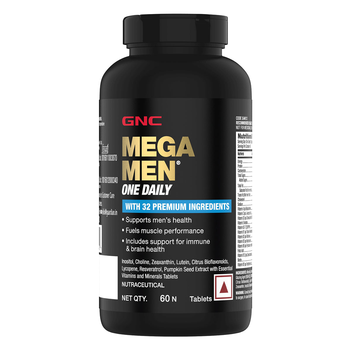 GNC Mega Men One Daily Multivitamin + Triple Strength Fish Oil - Builds Muscle Strength | Boosts Energy & Immunity | Maintains Healthy Cholesterol | Improves Joint & Heart Health