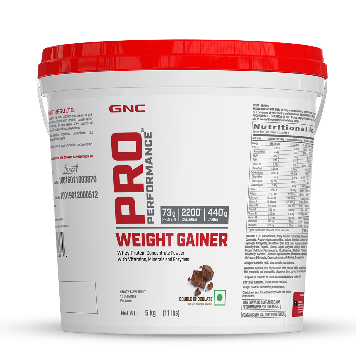 GNC Pro Performance Weight Gainer - 5kg gainer