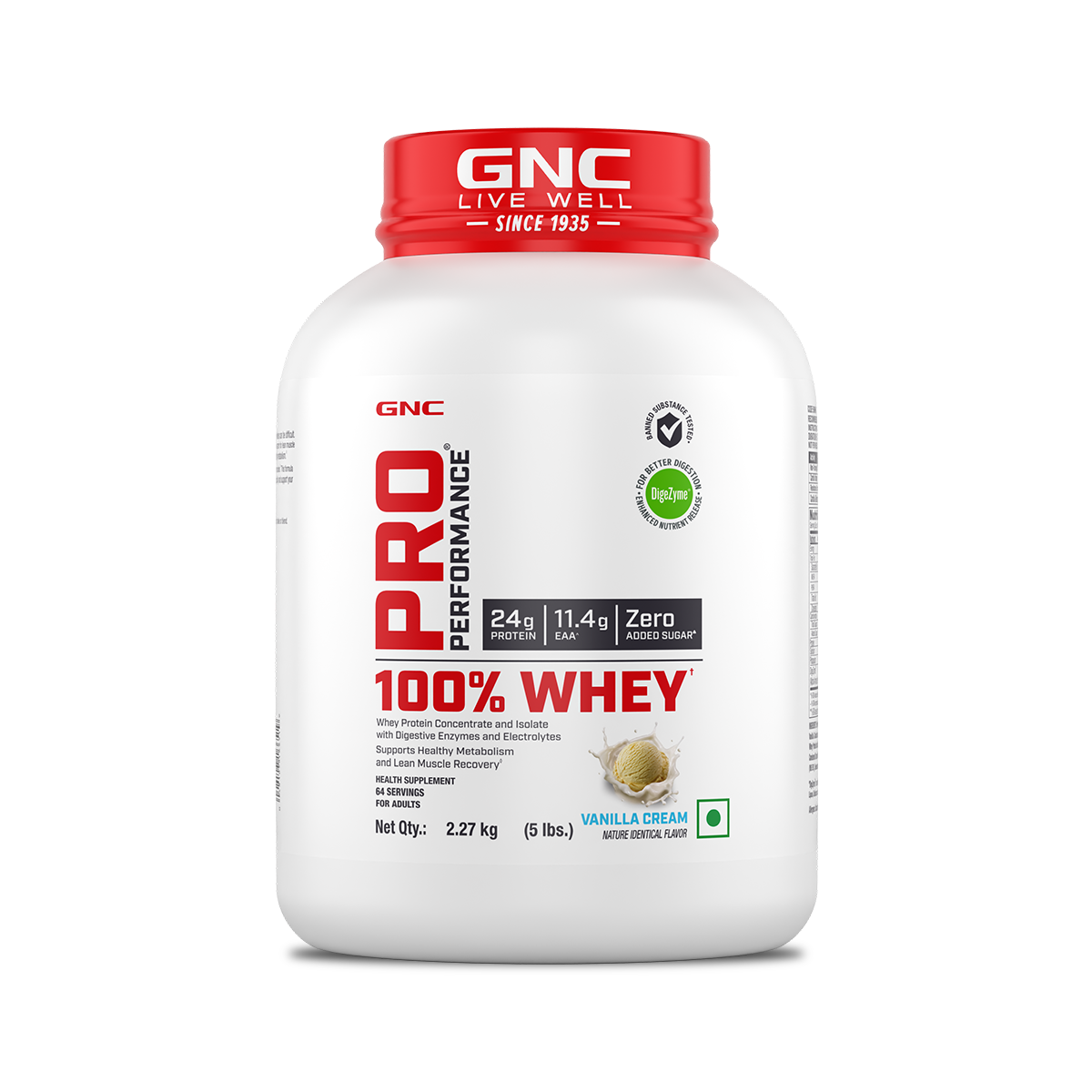 100% Whey Protein 5lbs Vanilla - Clearance | Expiry - 2026-04-30