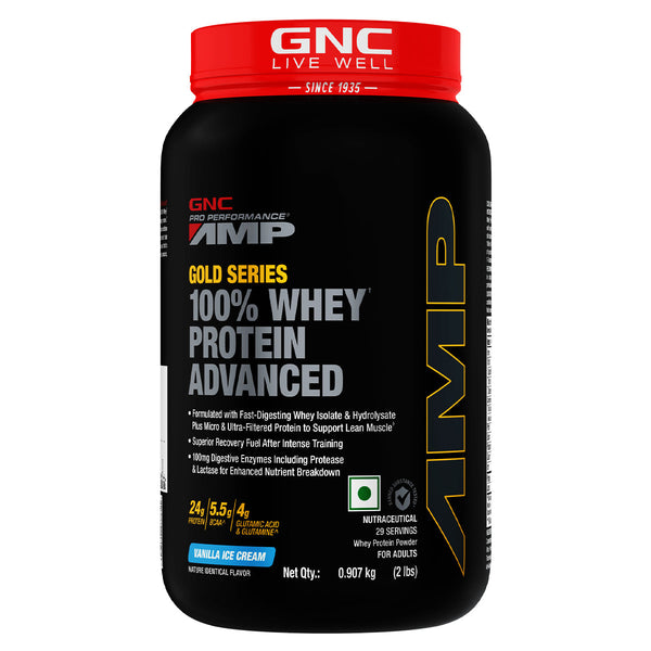 GNC AMP Gold Series 100% Whey Protein Advanced