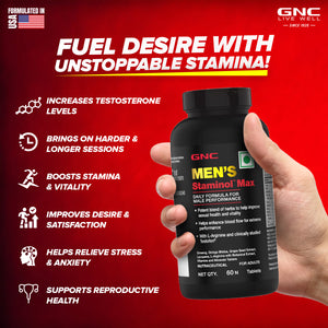 GNC Men's Staminol Max - Clearance Sale| Expiry - 2026-08-31