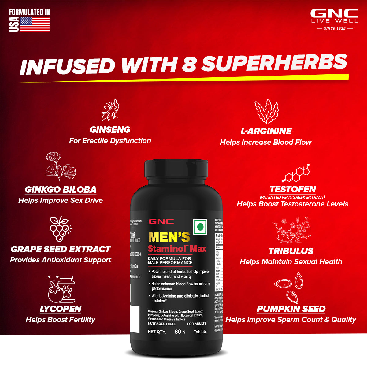 GNC Men's Staminol Max