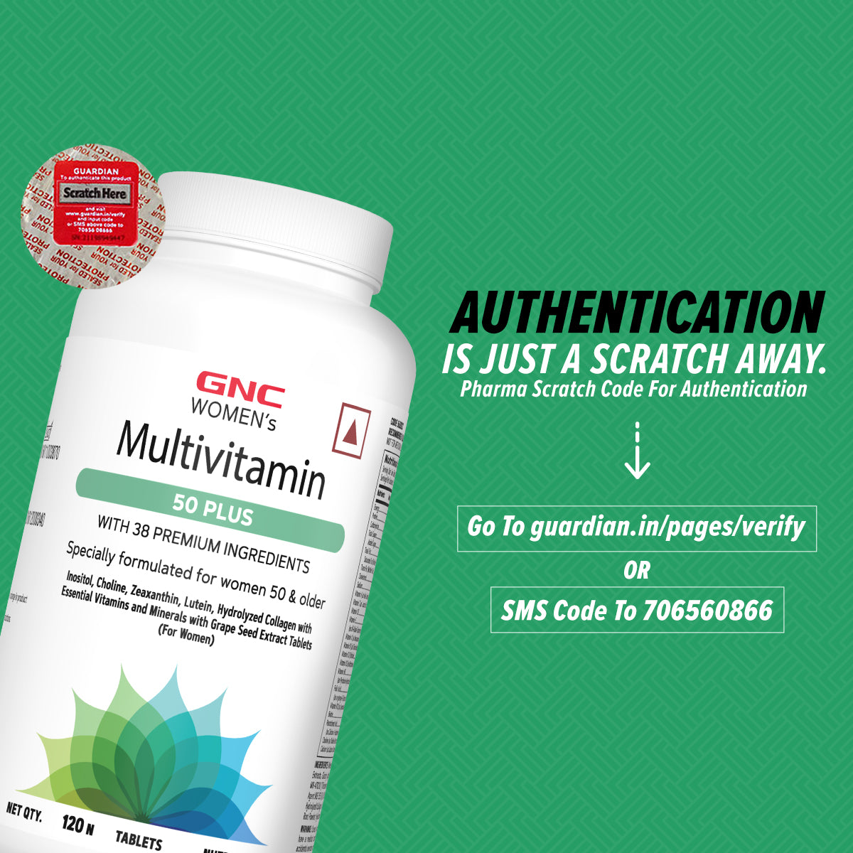 GNC Women's 50 Plus Multivitamin -  Supports Memory, Joint Health & Overall Well-being