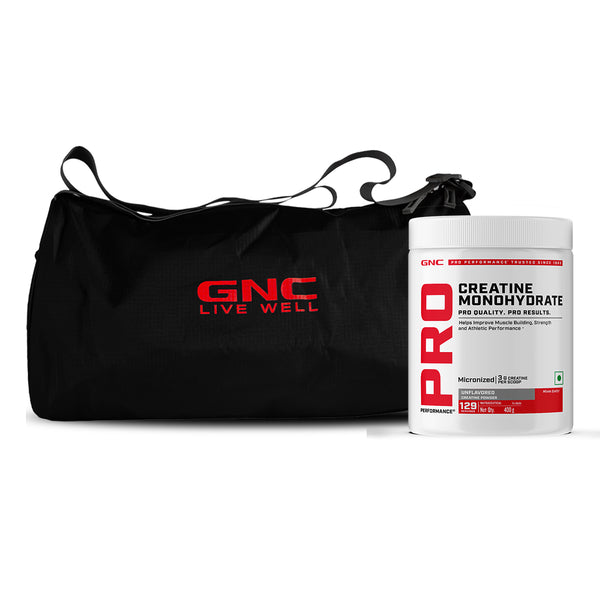 GNC Pro Performance Creatine Monohydrate With Gym Bag