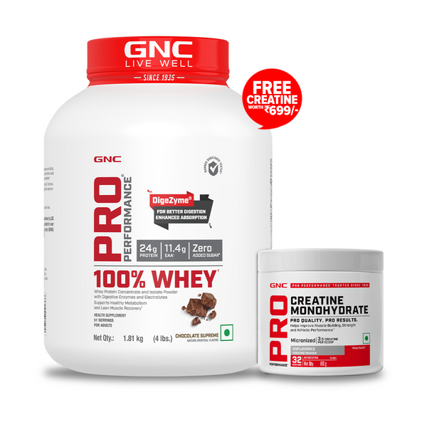 100% Whey Protein (4 lbs) & Creatine + Electrolytes (100g)