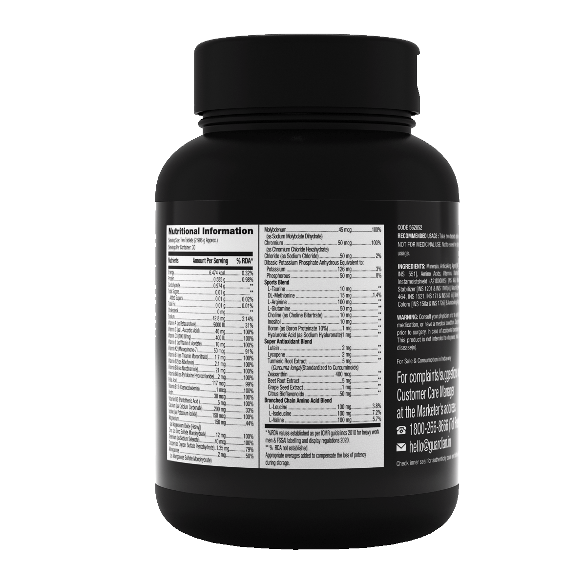 Muscle Force Stack For Fueling Muscle Growth - 6 in 1 Muscle Stack | Maintains Healthy Cholesterol |Improves Joint Health | Builds & Repairs Muscles