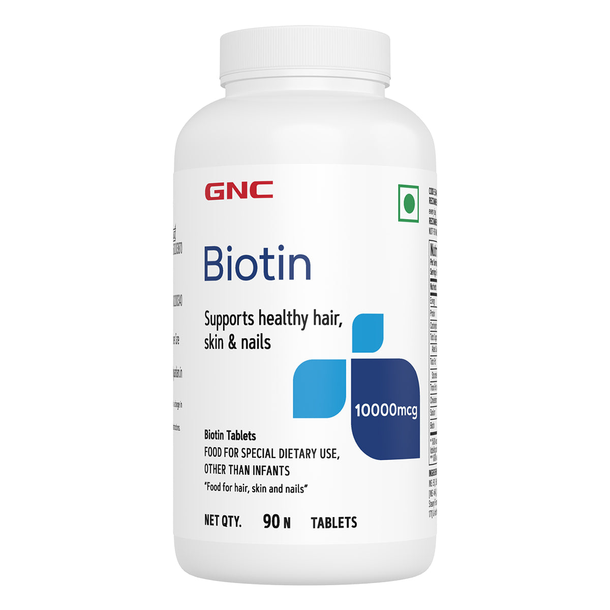 GNC Biotin 10,000mcg - Reduces Hair Fall & Promotes New Hair Growth