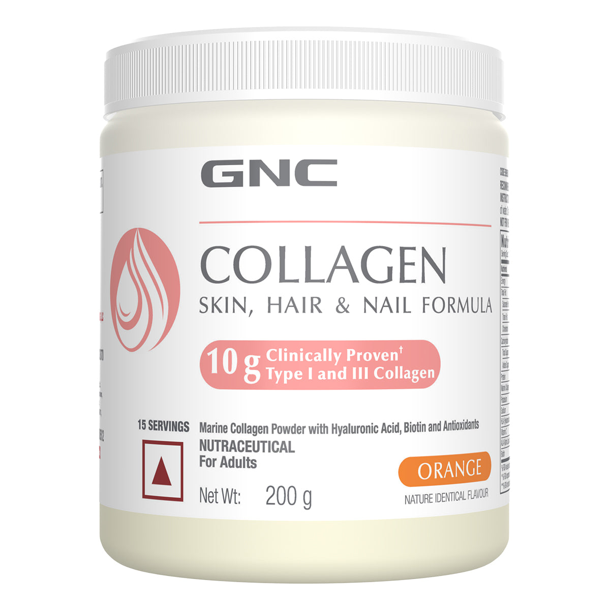 GNC Marine Collagen Powder + Women's Hair, Skin & Nails - Reduces Wrinkles & Fine Lines | Stronger & Thicker Hair