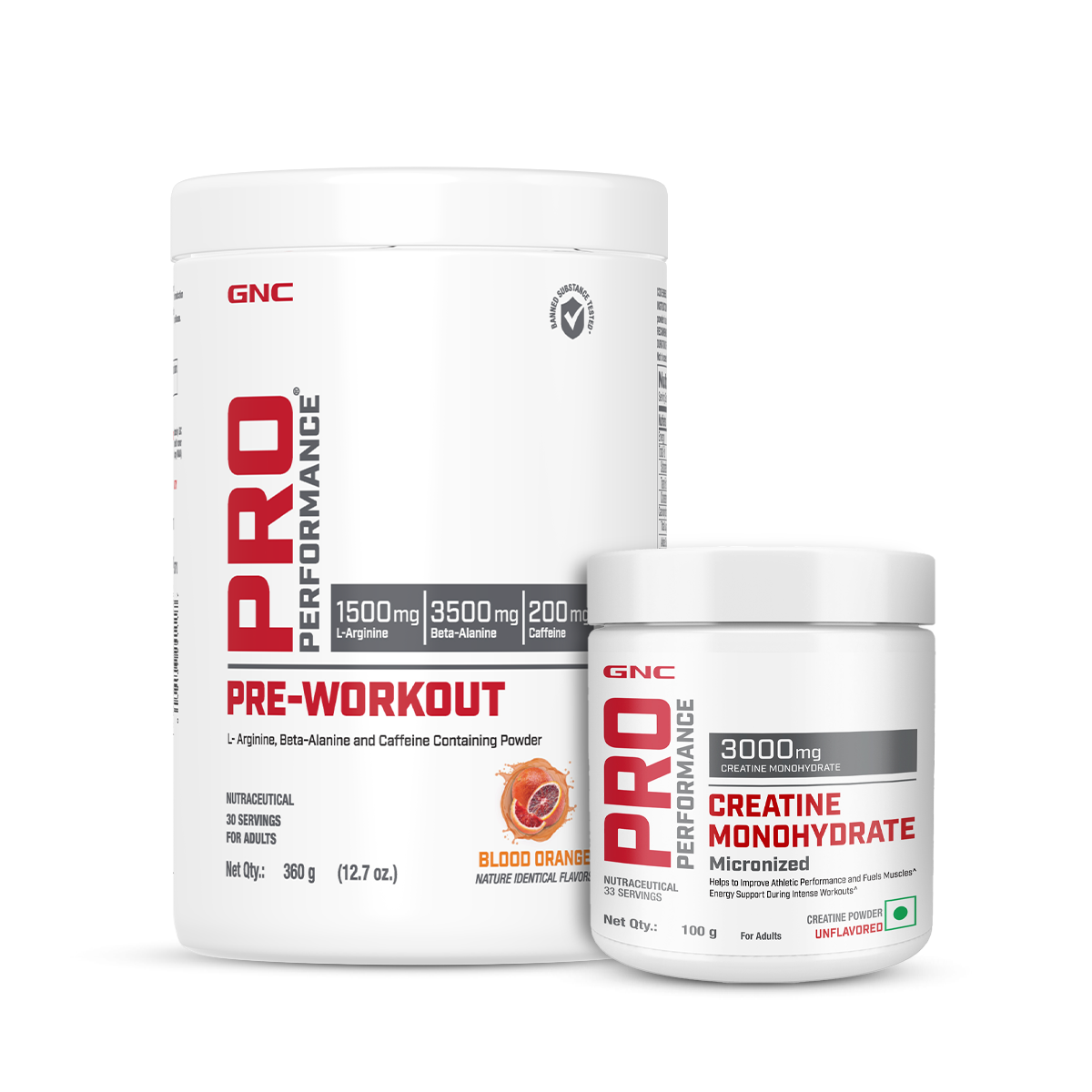 GNC Pro Performance Pre-Workout + Creatine 100 gms - Improves Energy & Focus | Supports Intense Workout