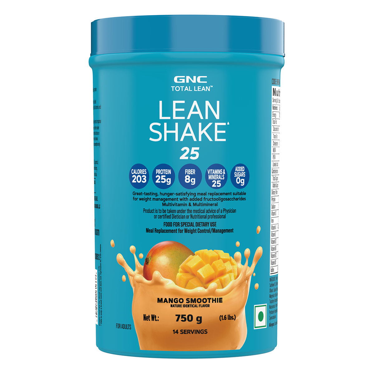 GNC Total Lean® Lean Shake™ 25 - Healthy Weight-Loss Meal Replacer with Balanced Nutrition