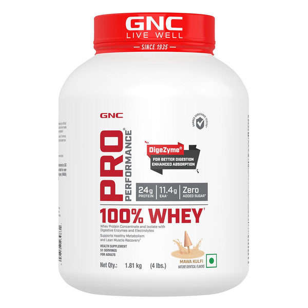GNC Pro Performance 100% Whey Protein - Faster Recovery & Lean Muscle Gains| Expiry - 2024-06-30