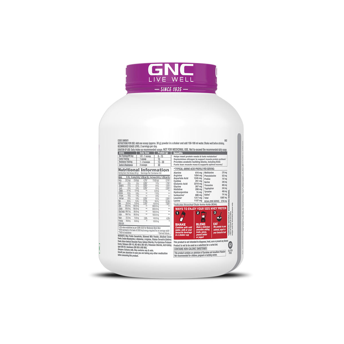GNC Pro Performance Power Protein + Pure Himalayan Shilajit Resin