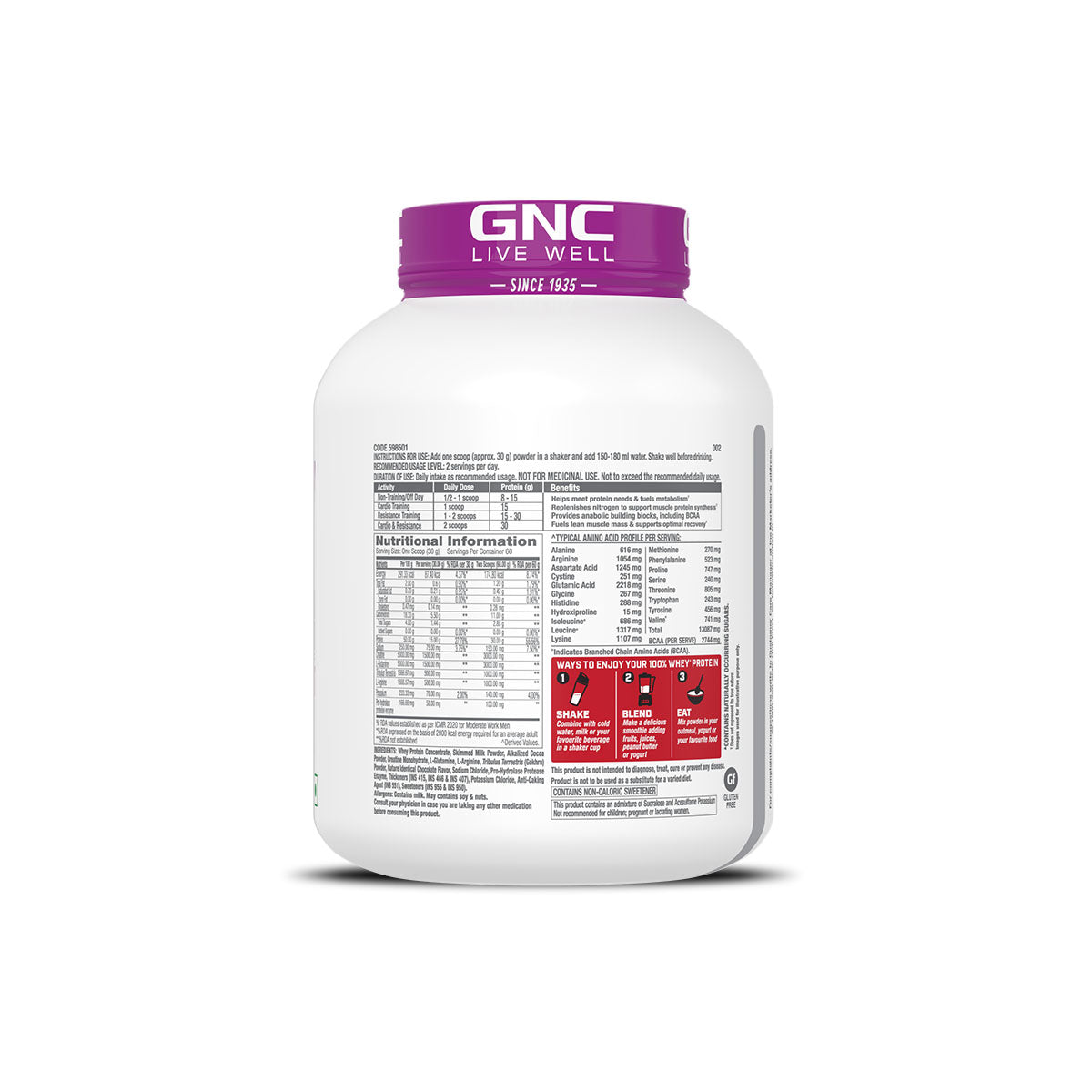 GNC Pro Performance Power Protein + Pure Himalayan Shilajit Resin + Men's Staminol Max