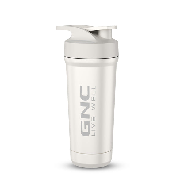GNC Embossed Steel Shaker with Bottom Opening - 750ml
