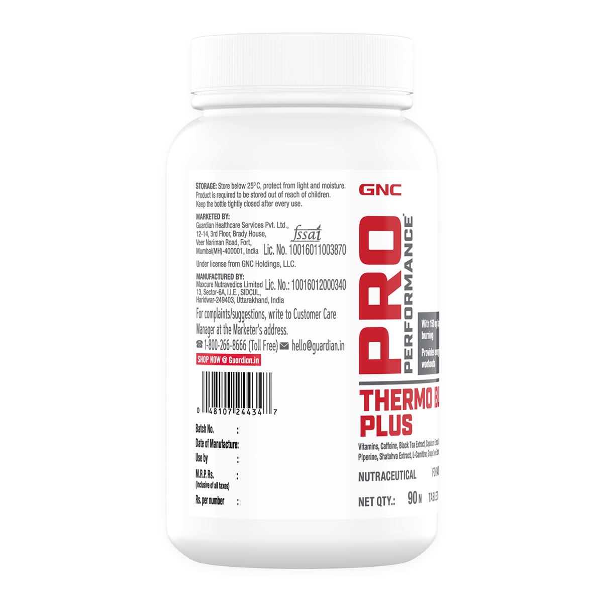 GNC Pro Performance Thermo Burst Plus - Advanced Thermogenic Fat Burner For Super-Explosive Workouts