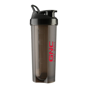 GNC BPA-Free Plastic Shaker (Black) - 650ML - 