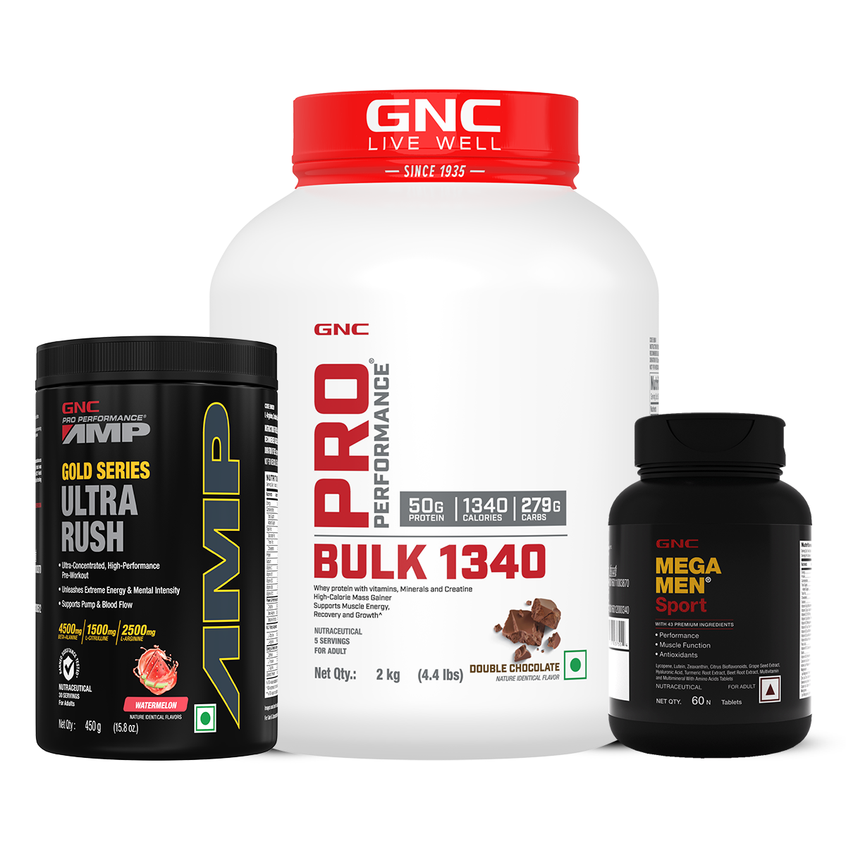 Bulking Combo - For Bulding Muscle Mass | Helps Gain Healthy Weight | Boosts Muscle Recovery | Improves Mental Focus & Energy