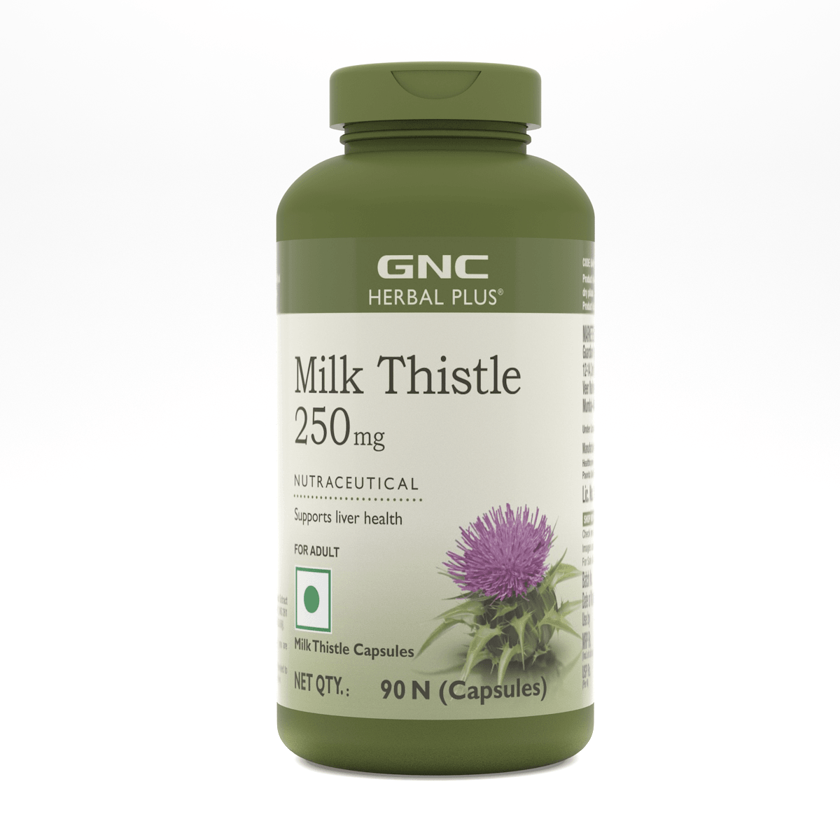 GNC Herbal Plus Milk Thistle - 250mg Detoxifies Liver Toxins & Supports Liver Health