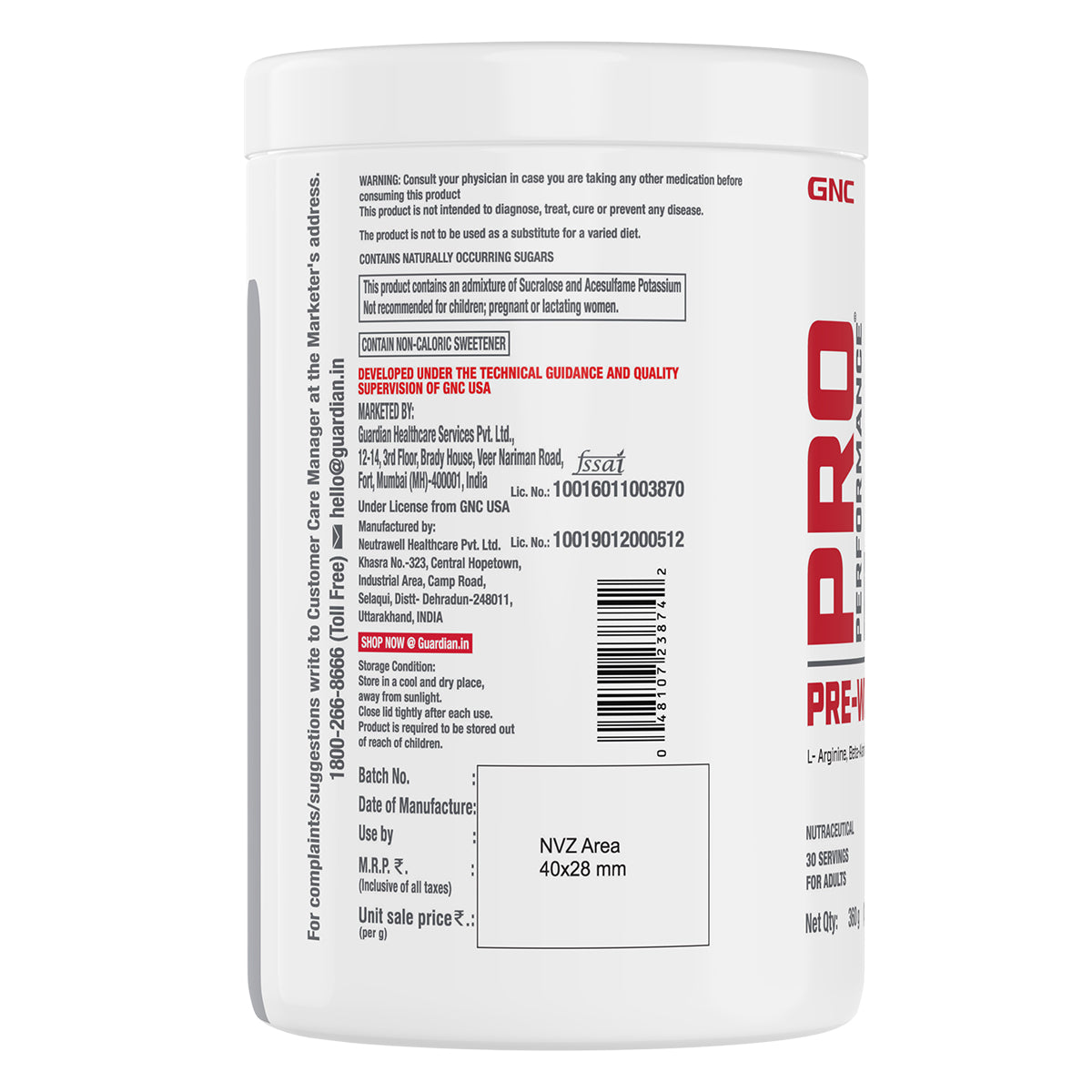 GNC Pro Performance Pre-Workout - Improves Energy, Endurance & Focus for Intense Workouts | Informed Choice Certified