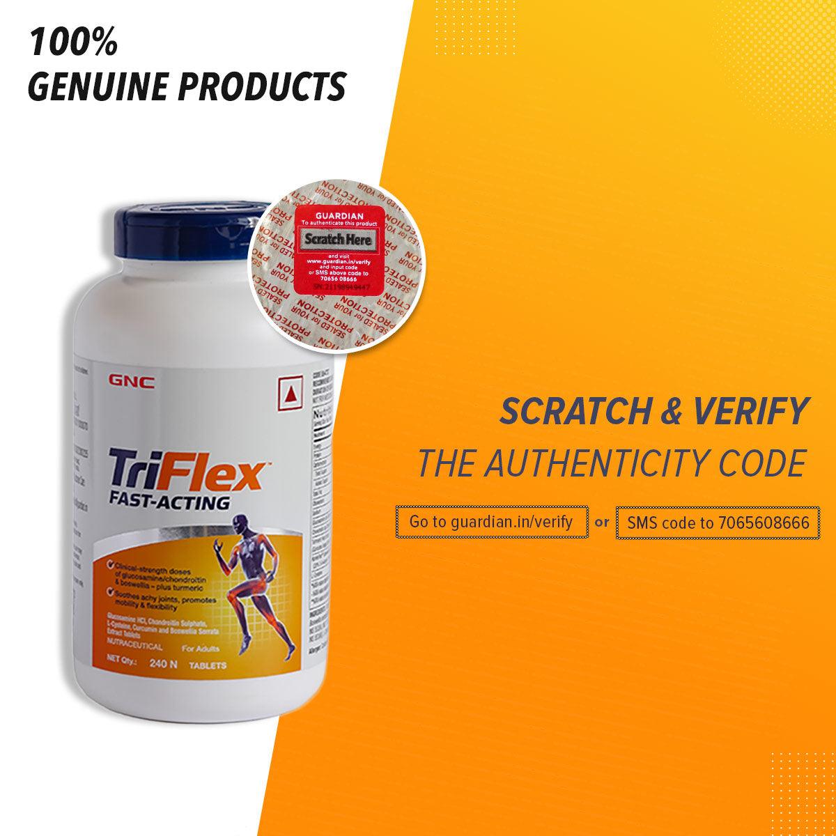 GNC TriFlex Fast-Acting - Relieves Pain & Stiffness for Knees, Wrist & Other Joints Within 5 Days