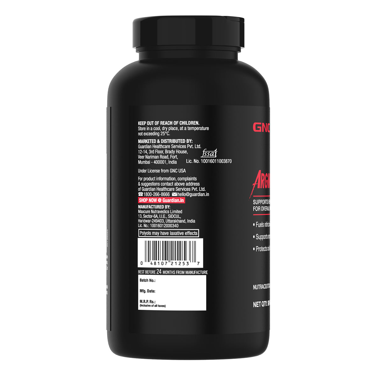 GNC Men's Arginmax - For Improved Sex Drive, Vitality & Sexual Performance