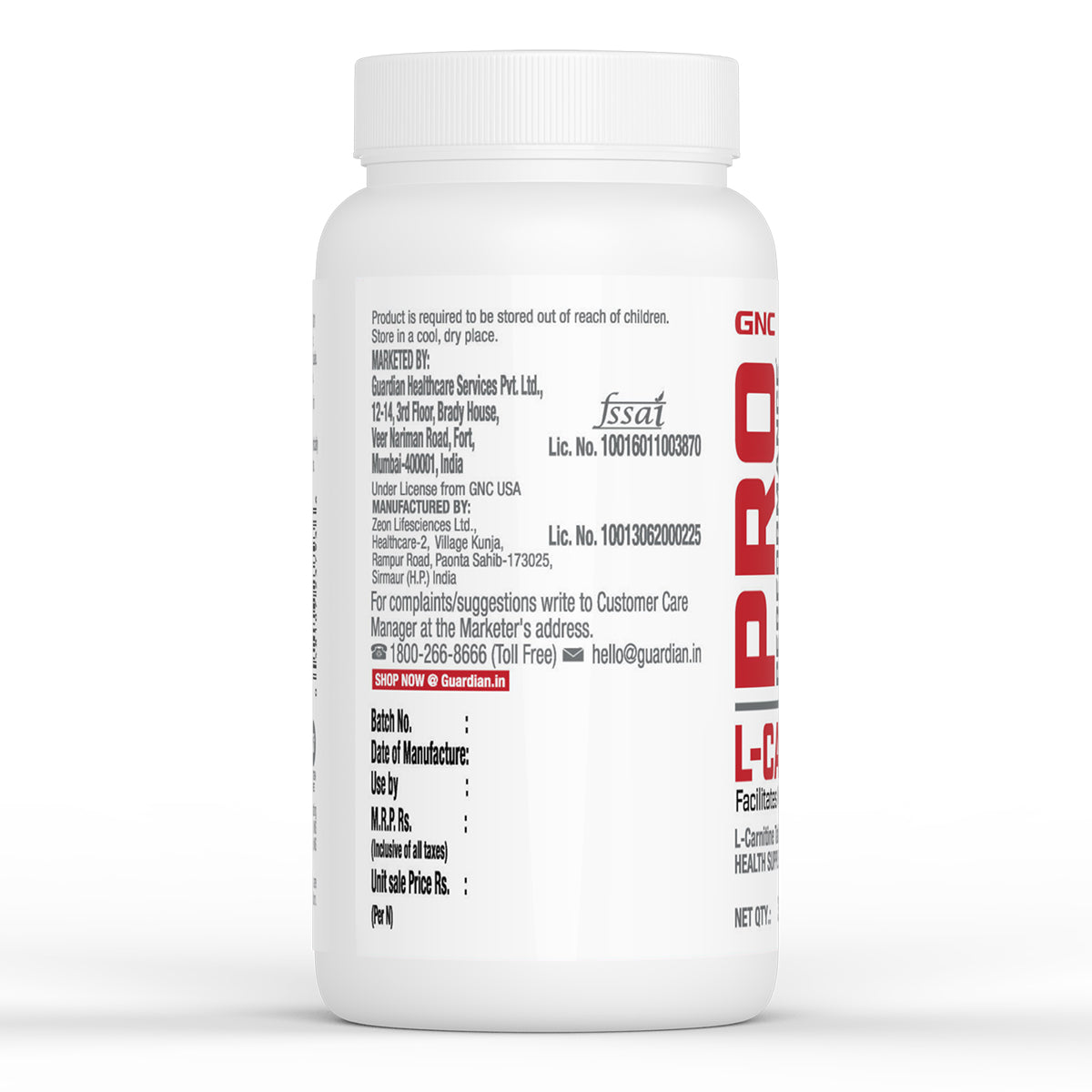 GNC Pro Performance L-Carnitine Tablets 500mg - Burns Fat for Instant Energy & Extreme Performance