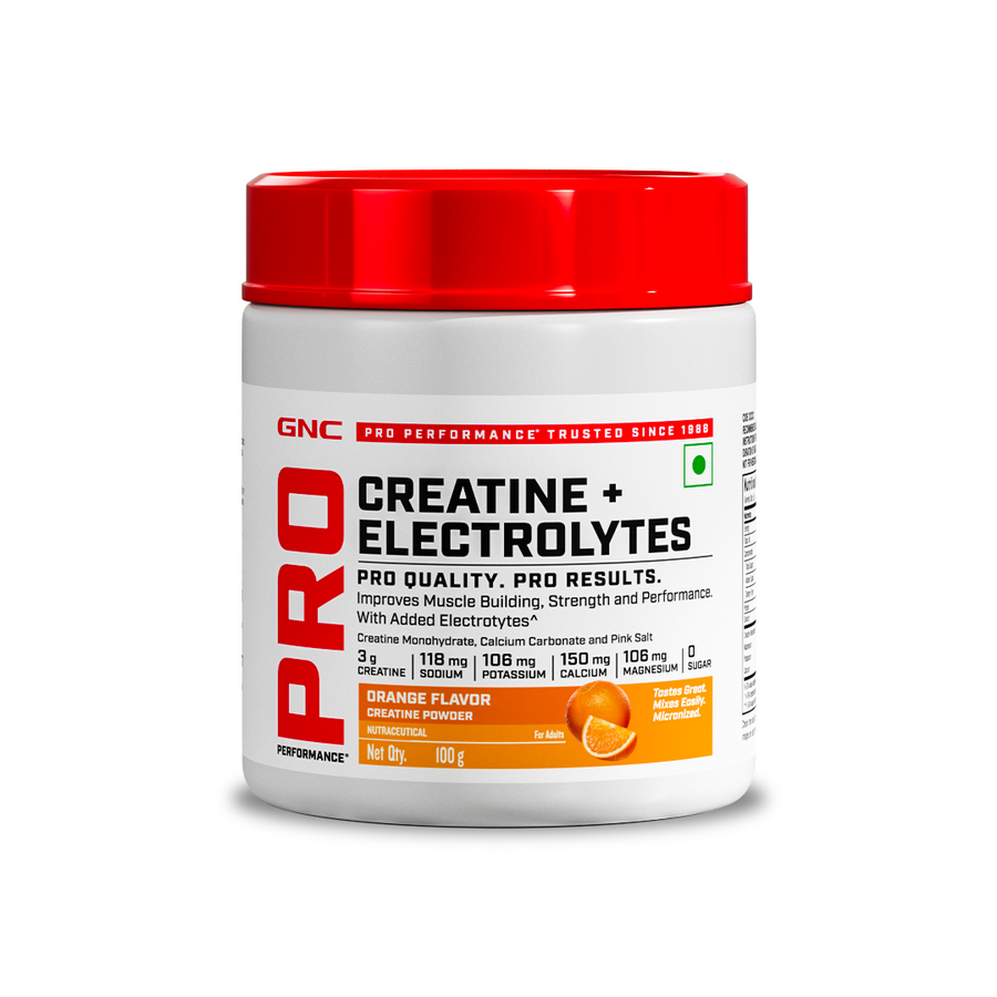 Creatine + Electrolytes - 100 gms / Orange