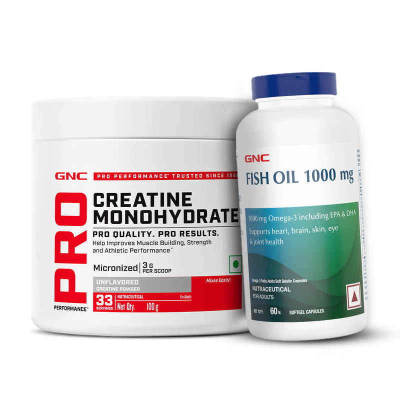 Creatine Monohydrate with Fish Oil 1000mg