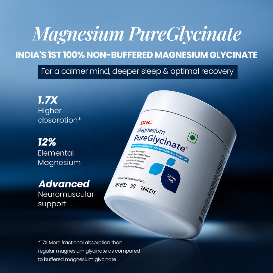 GNC Magnesium PureGlycinate - 90 Tabs
