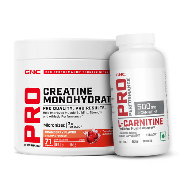GNC Pro Performance Creatine Monohydrate with L-Carnitine Tablets 500mg