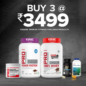 GNC - Buy Any 3 for ₹ 3499