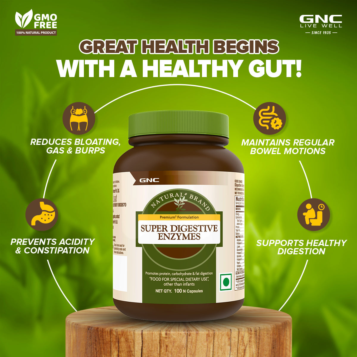 GNC Natural Brand Super Digestive Enzymes