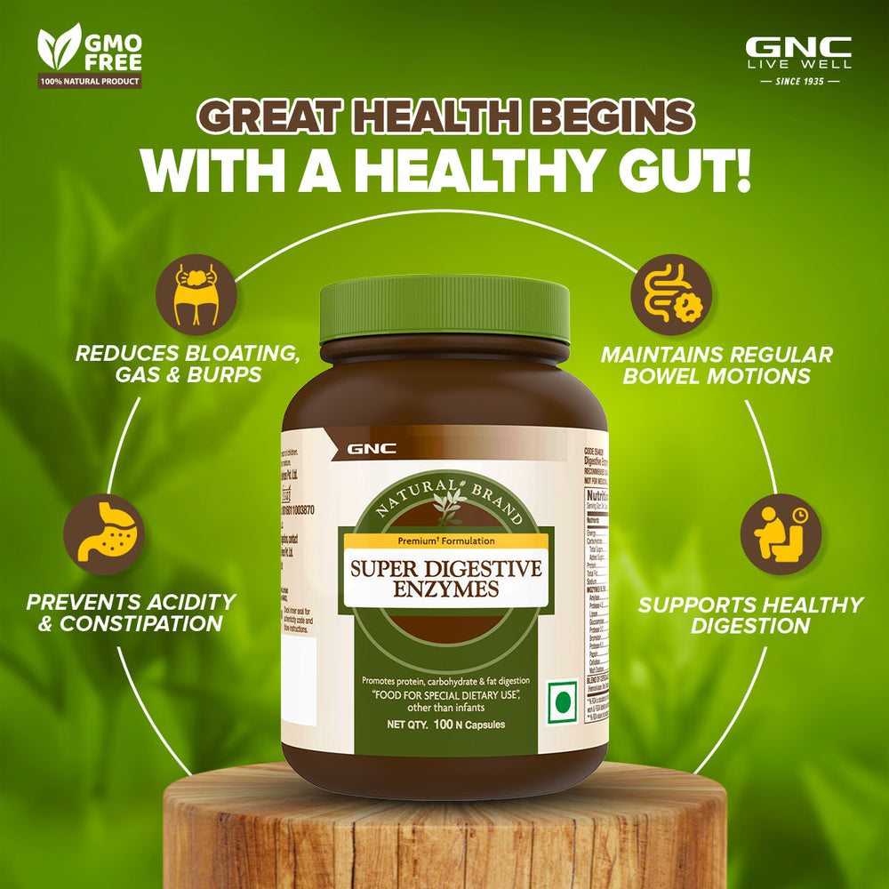 GNC Natural Brand Super Digestive Enzymes GNC Natural Brand Super Digestive Enzymes 100