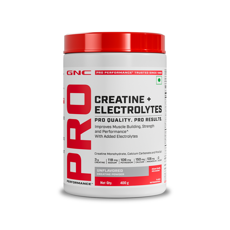 Creatine + Electrolytes (400gm unflavoured) - 400 gms / Unflavoured