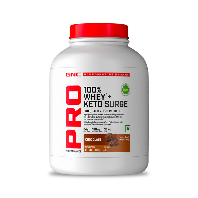 100% Whey + Keto Surge Promotes Fat Loss l Boosts Muscle Gains l Added Enzymes for Easy Digestion 24